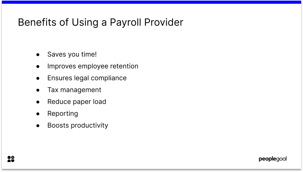 Benefits of Using a Payroll Provider