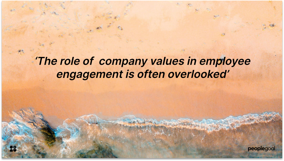 Role of Company Values in Employee Engagement