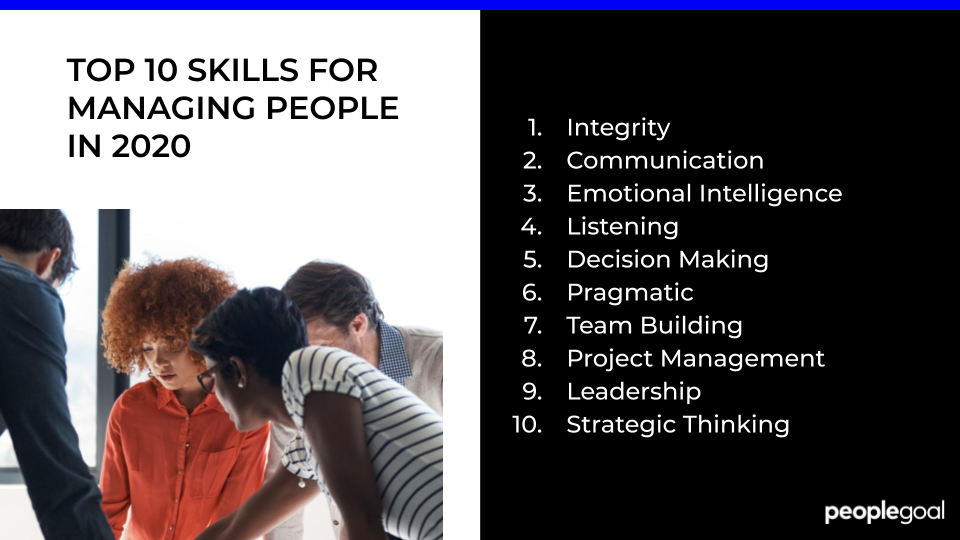 TOP 10 SKILLS FOR MANAGING PEOPLE IN 2020