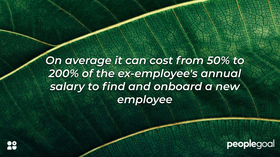 Statistic on expense of onboarding to replace old employee