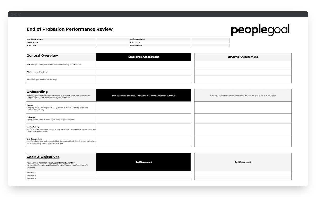 peoplegoal probation performance review template