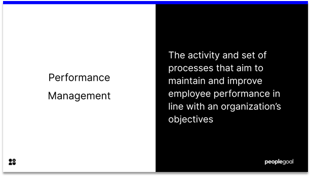 Performance Manager - definition