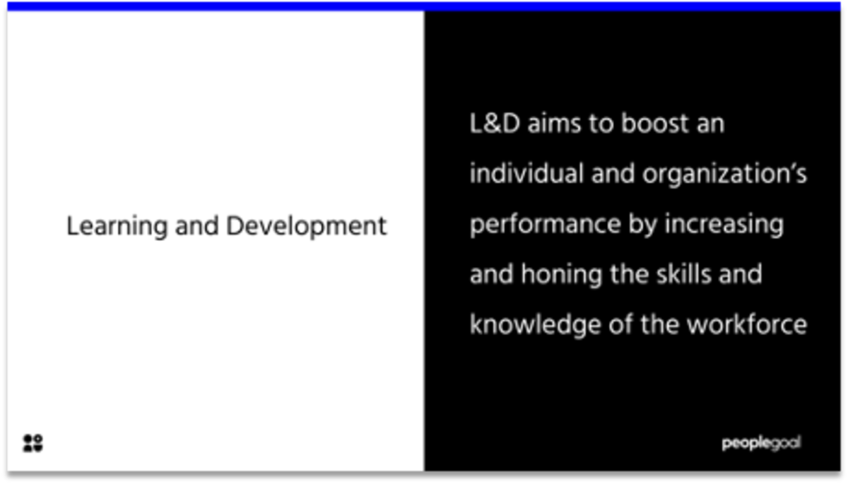 Learning and Development Definition
