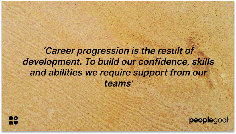 Career progression in diversified workplaces quotation