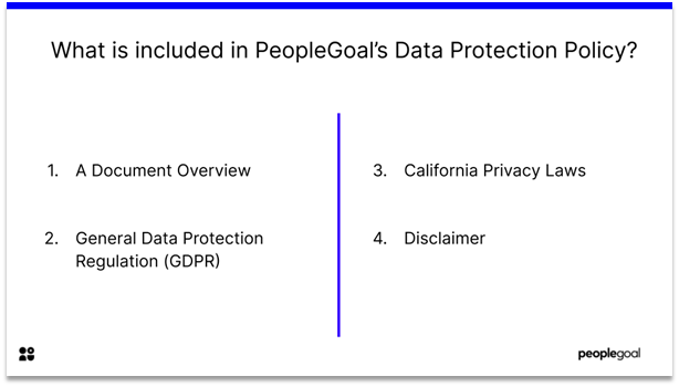 What does our Data Protection Policy include?
