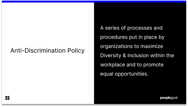What is an Anti-Discrimination Policy?