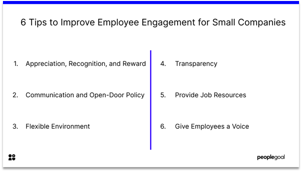Employee Engagement - tips for small companies
