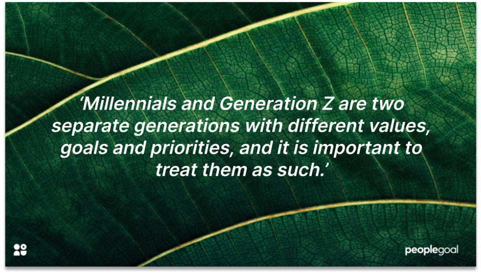 gen z vs millennials quotation