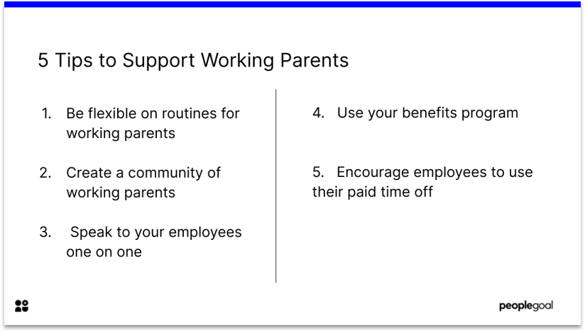 5 Tips to Support Working Parents