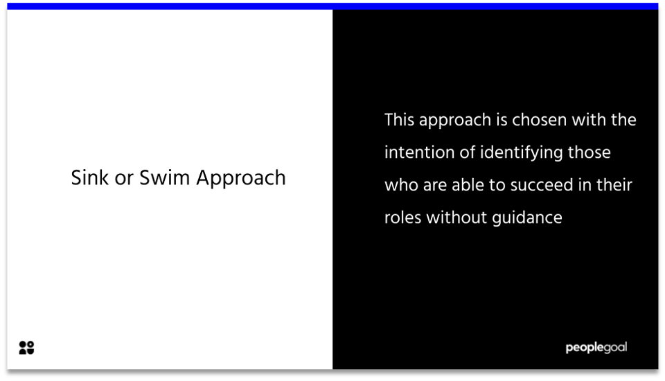 Sink or Swim Approach - Onboarding Checklist