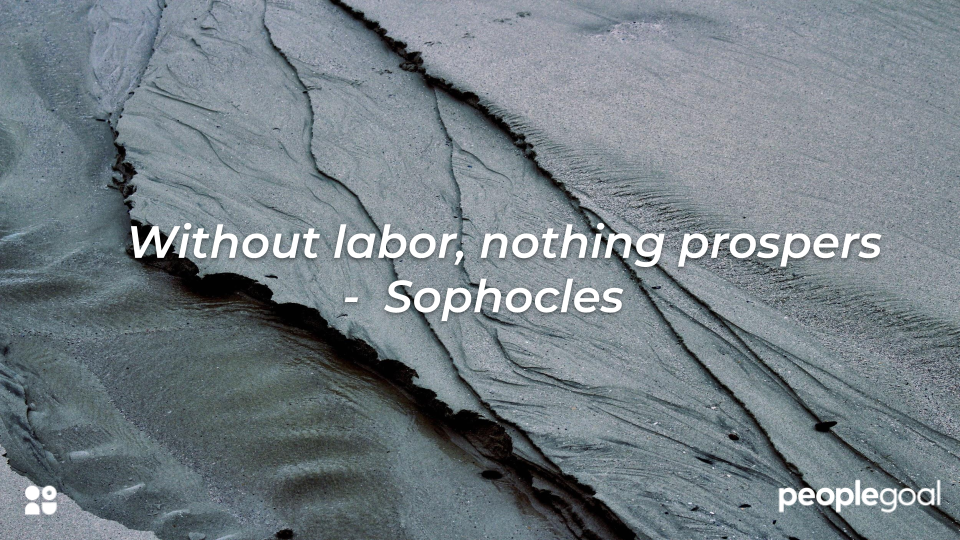 Sophocles labor quote