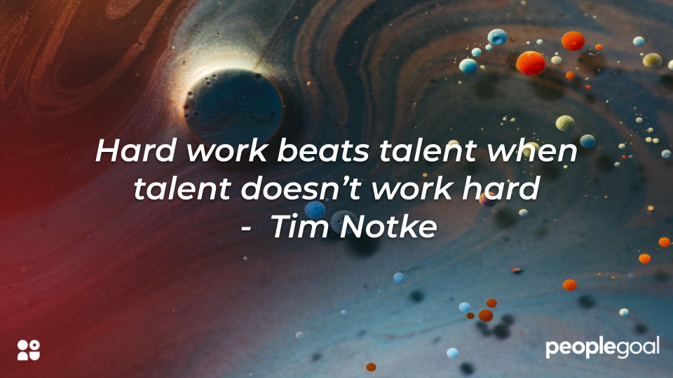 Tim Notke talent vs hard work quote