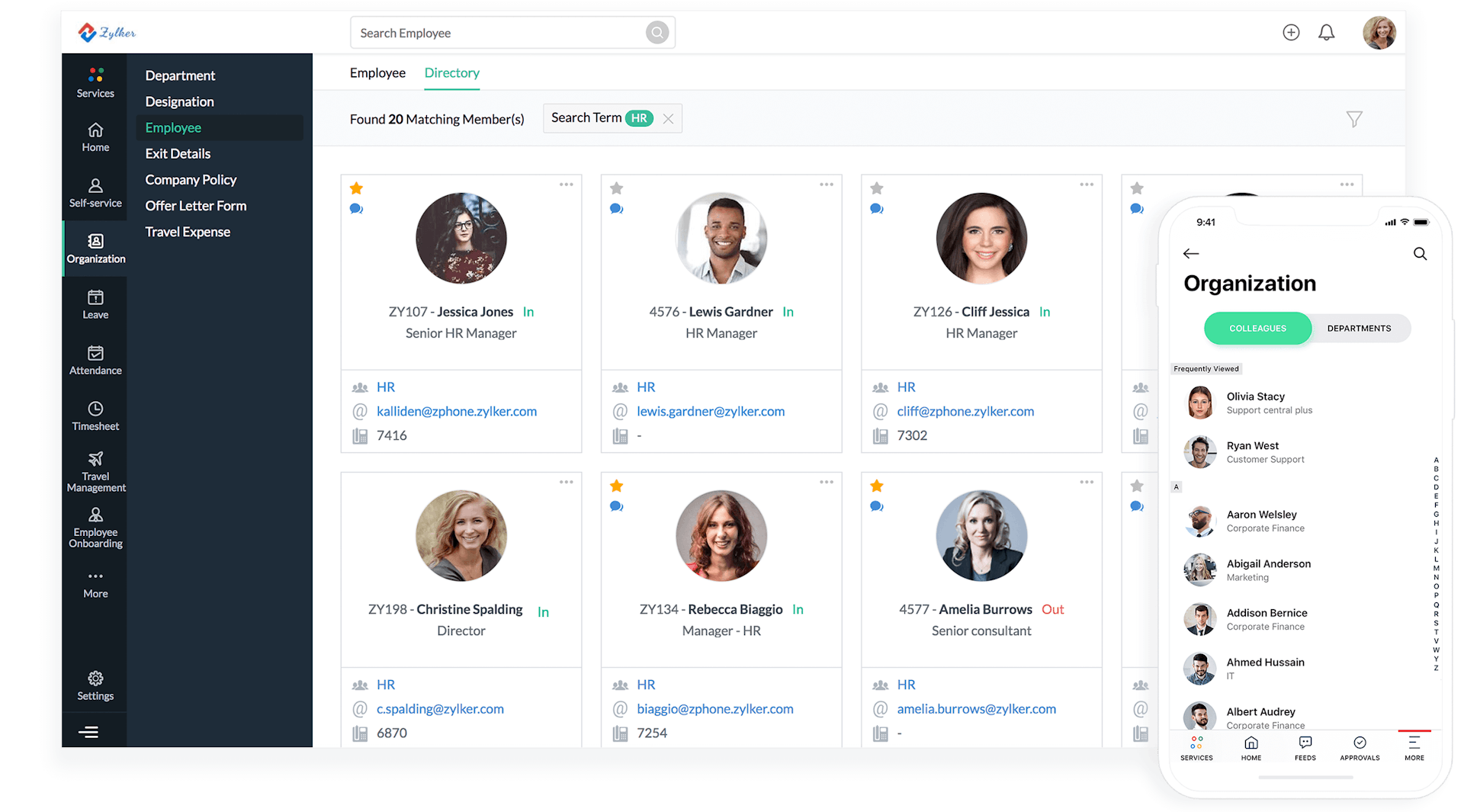 zoho-people software