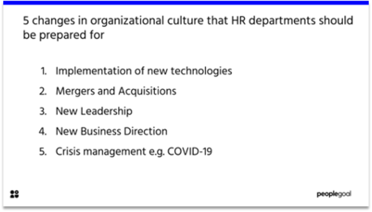 5 changes in organizational culture that HR departments should be prepared for