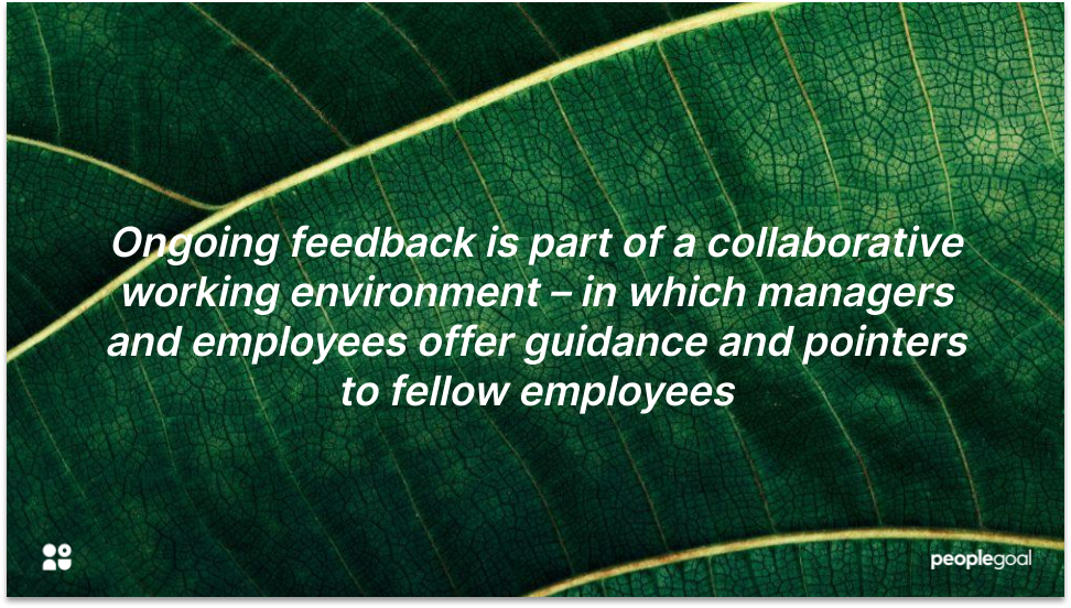 Ongoing Feedback for Collaborative culture
