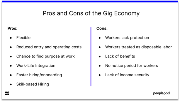 Gig Workers - pros and cons