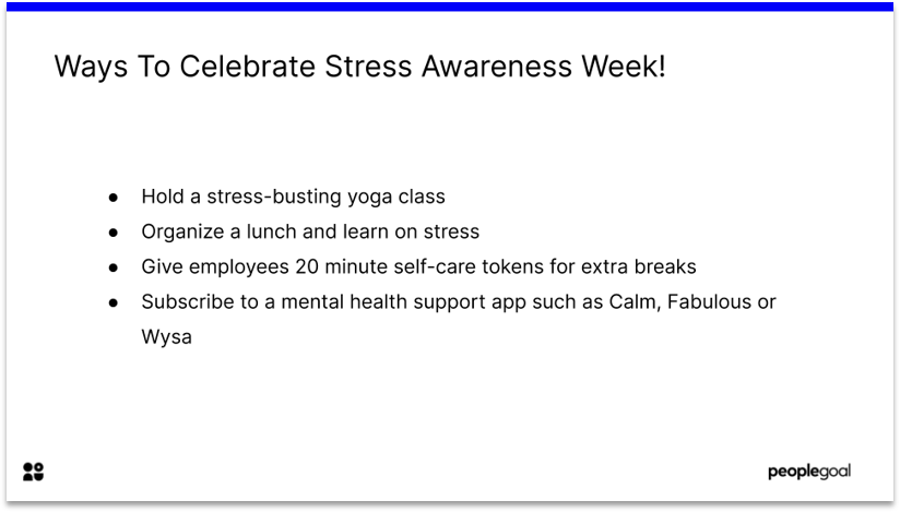 Ways to Celebrate Stress Awareness Week