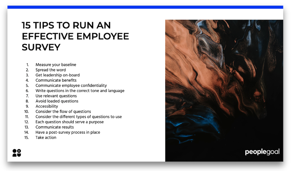 tips to run an effective employee survey