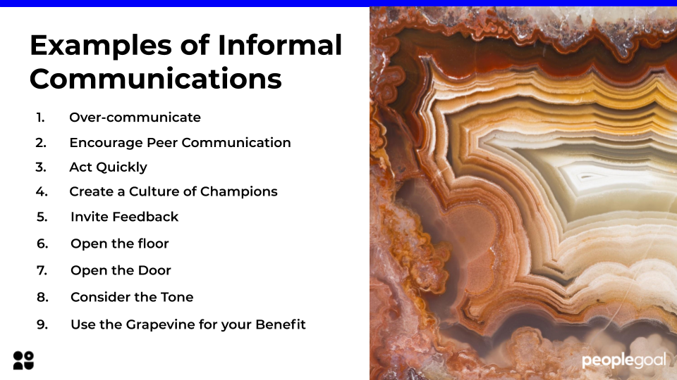 examples of informal communications