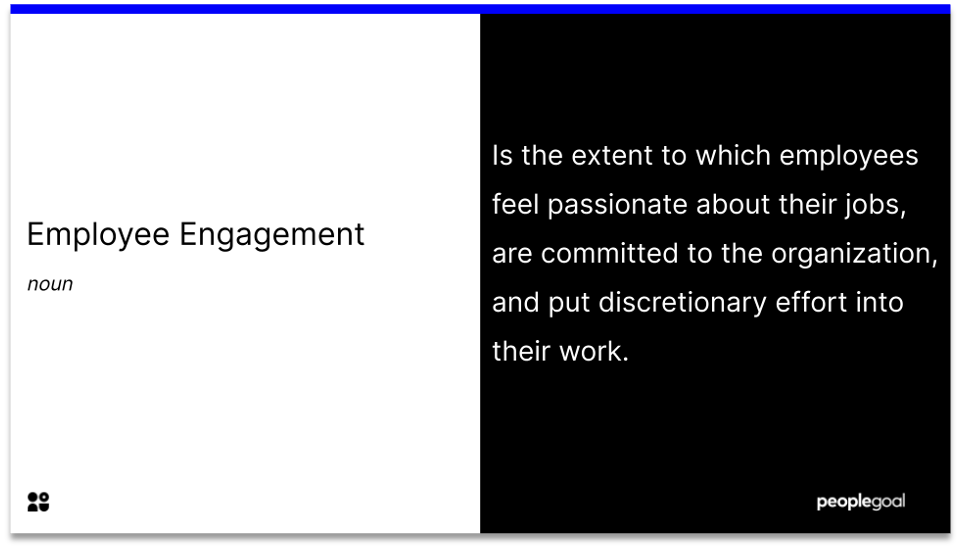 employee engagement. - definiton
