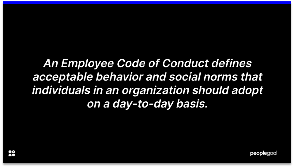 employee code of conduct definition 