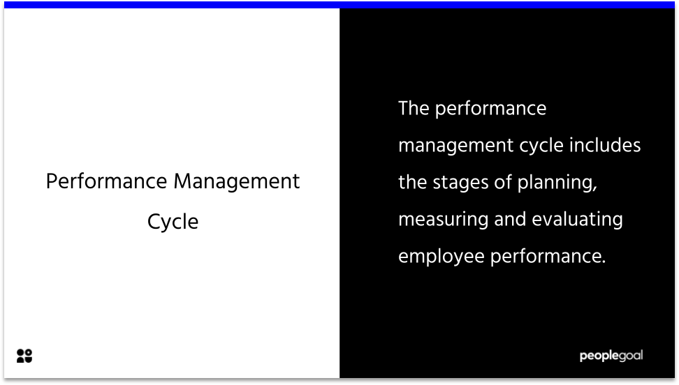 Performance Management Cycle definition