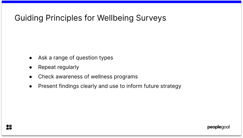 Employee wellbeing surveys tips