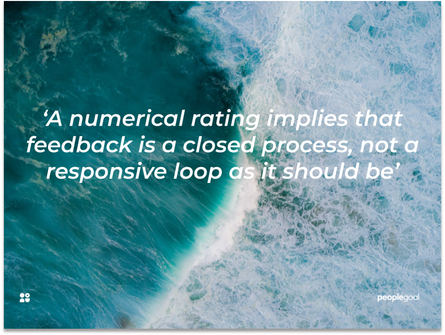 Numerical ratings do not inspire open communication