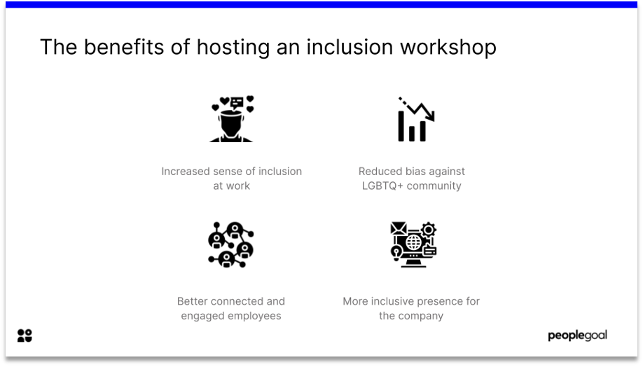 the benefits of hosting an inclusion workshop in pride month