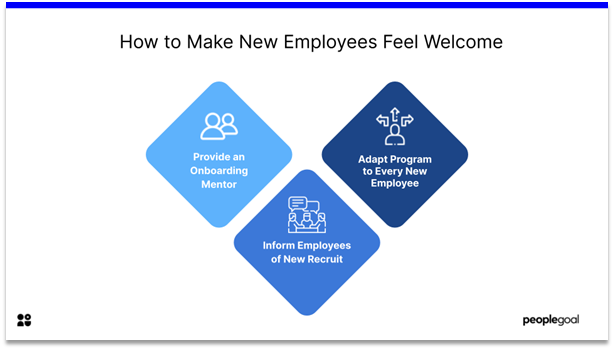 Onboarding - make new hires comfortable