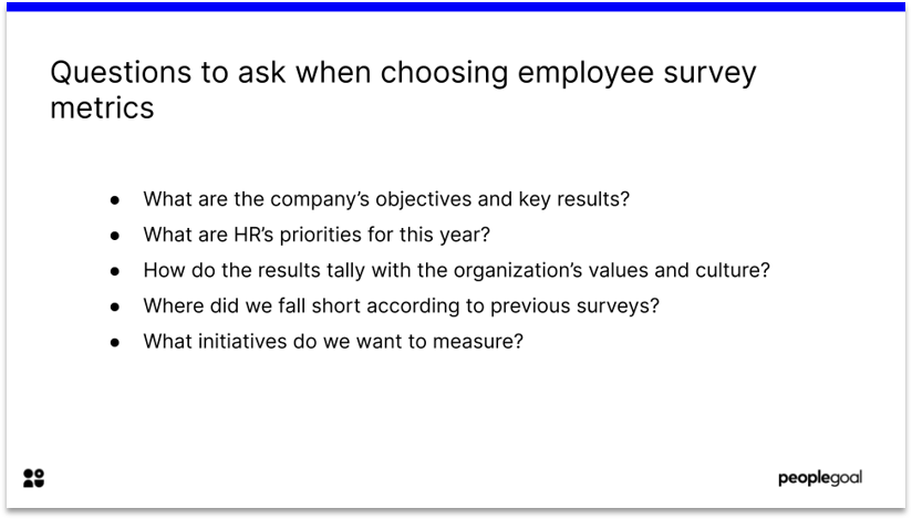 employee survey metrics