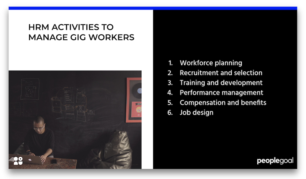 gig workers hrm activities
