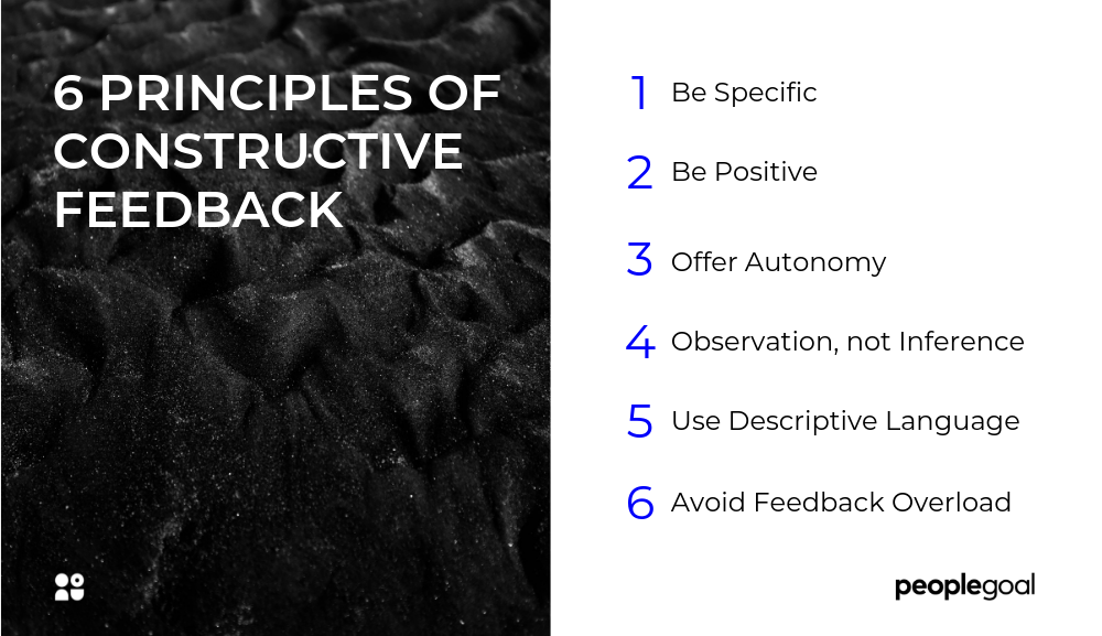 Constructive Feedback Principles