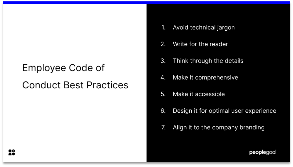 employee code of conduct best practices