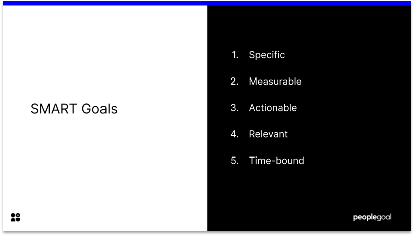 Smart Goals for Performance Planning