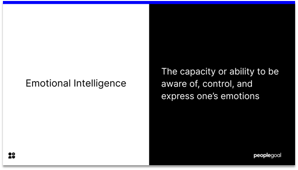 Emotional Intelligence - definition