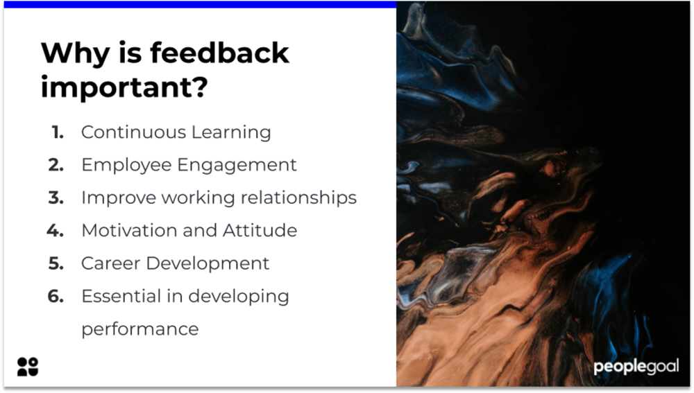 Why is feedback important?