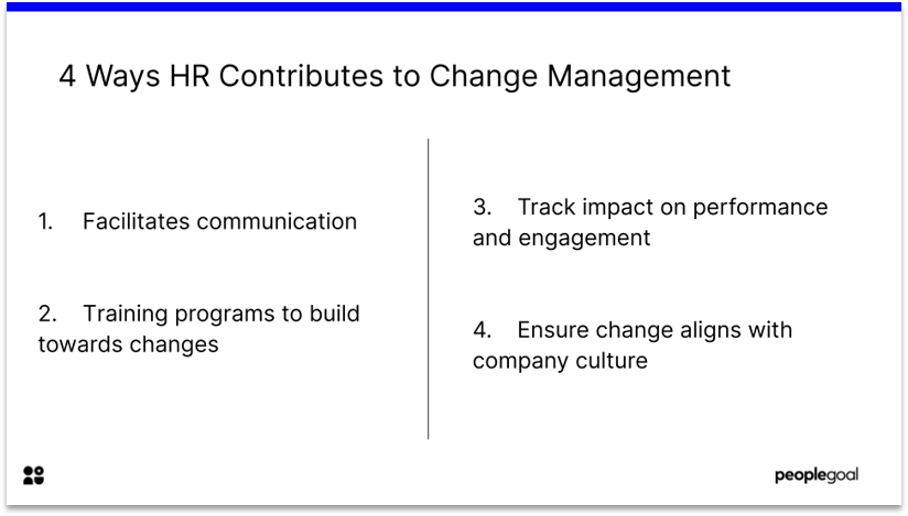 4 Ways HR contributes to Change Management
