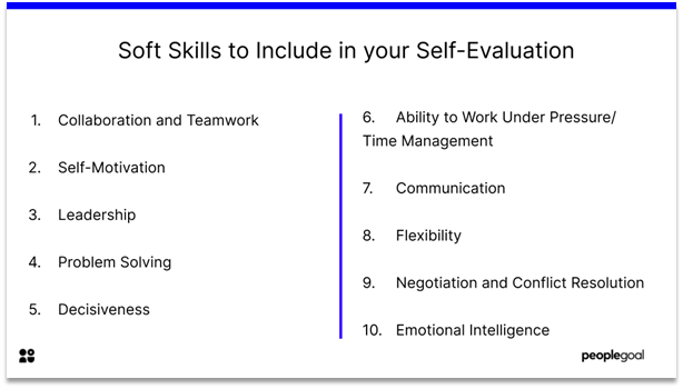 Self-Evaluation - Soft Skills to Include in your Self-Evaluation