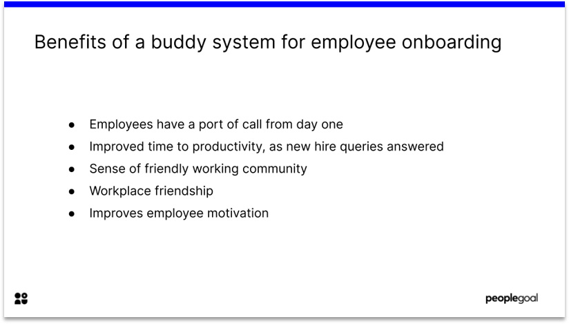Benefits of a buddy system for employee onboarding