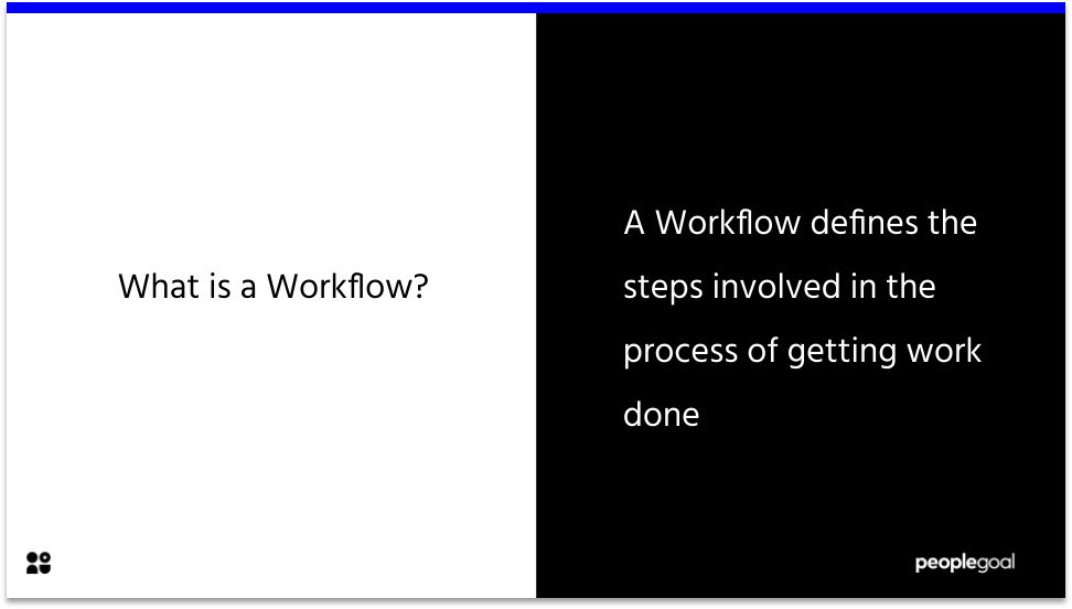 Workflow definition - task management