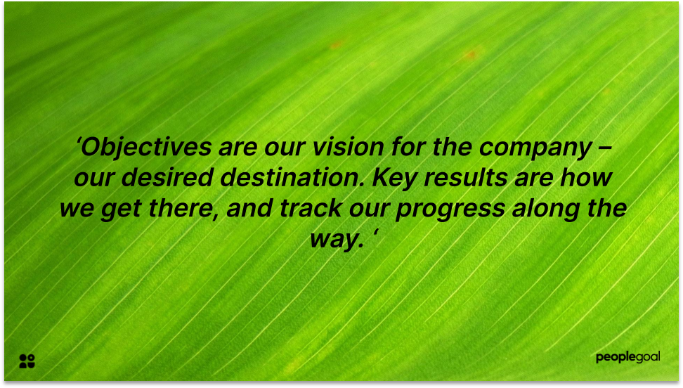 Objectives and Key results definition