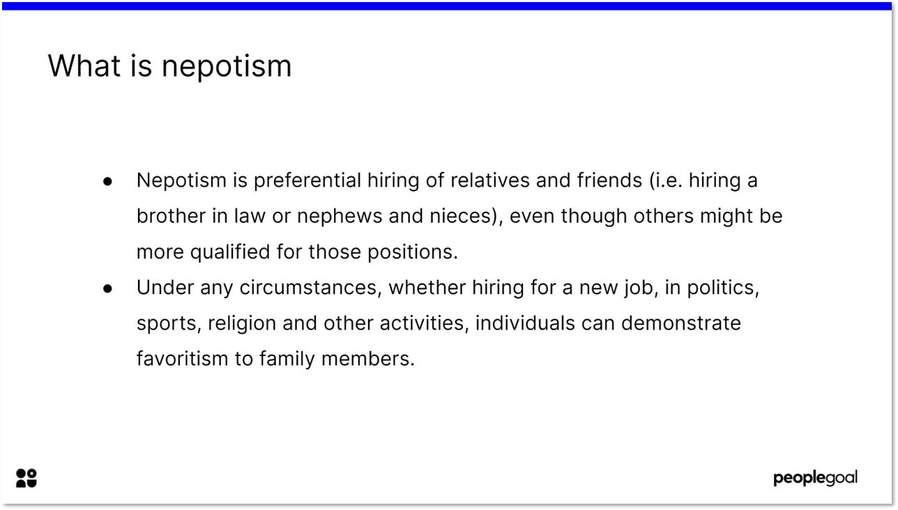 What is nepotism