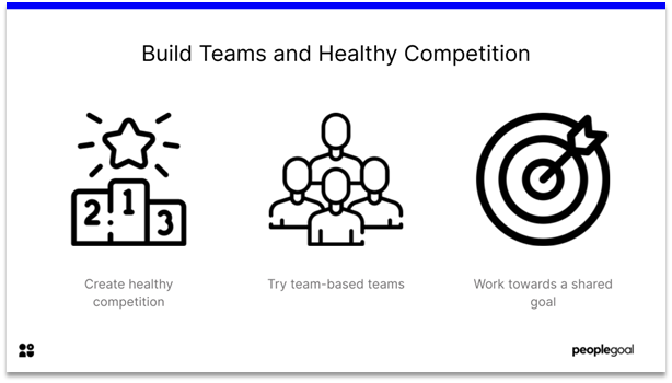 Internal Communication - build teams and healthy competition