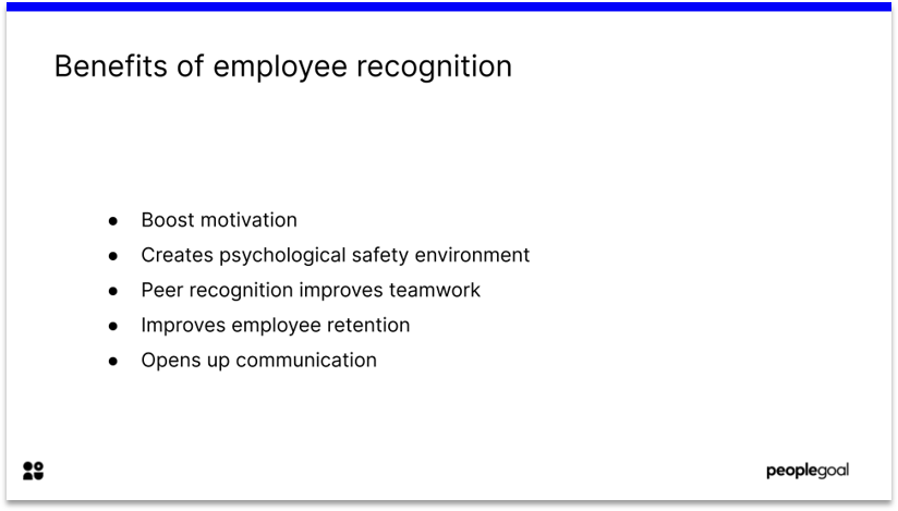 Benefits of Employee Recognition
