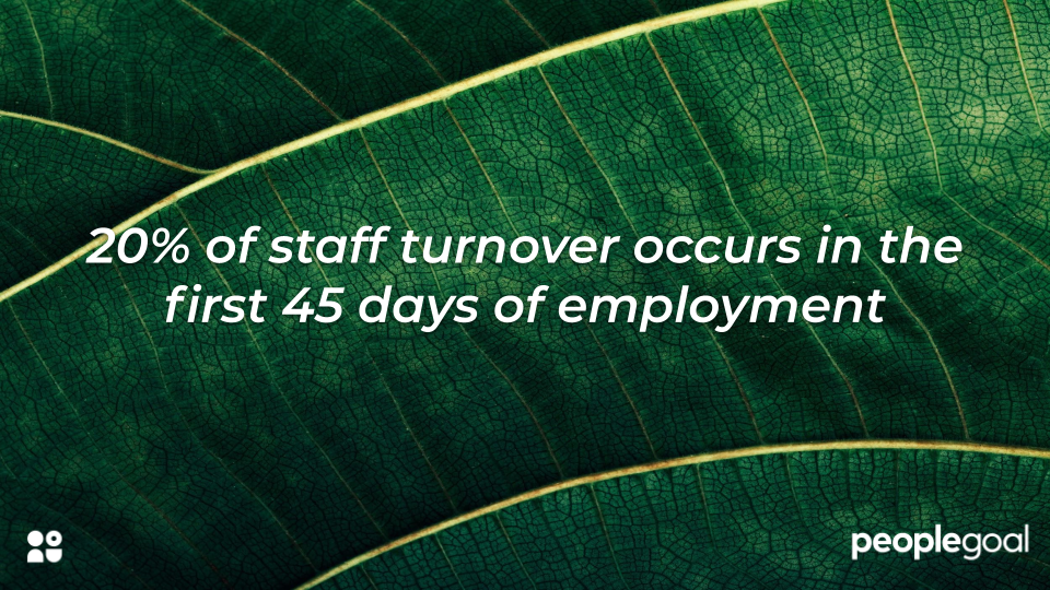 Onboarding turnover statistic