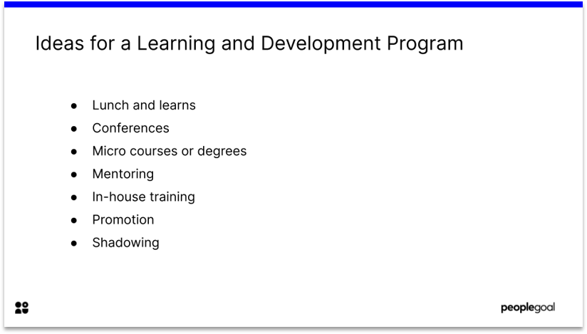 Ideas for Development Program for Development Plans