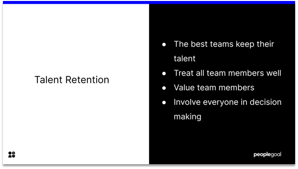 High Performing Teams - talent retention