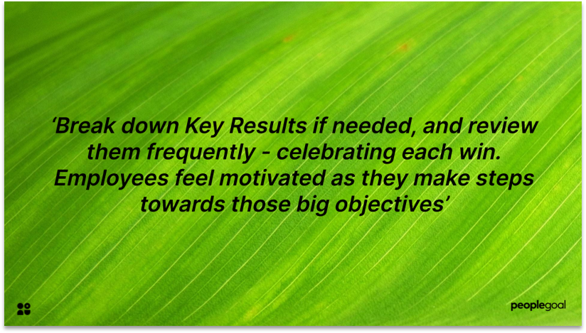 Objectives and Key results employee engagement