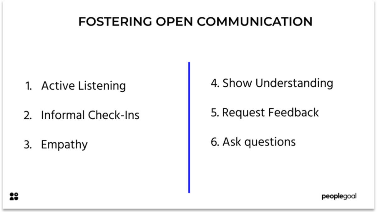 How to foster open communication with employees